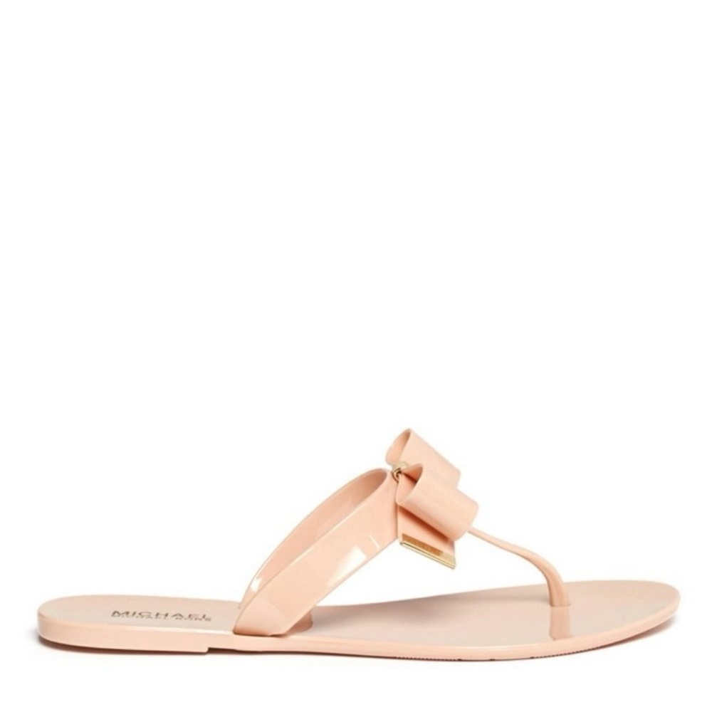 Michael Kors Kayden Jelly Bow Thong Sandals